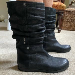 prada slouch boots
